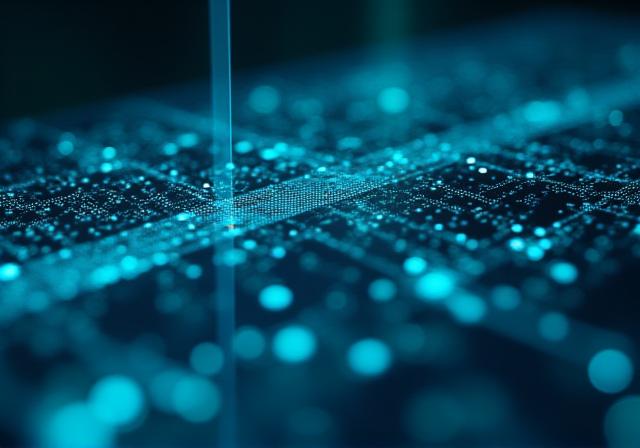 Futuristic digital interface representing AI reporting